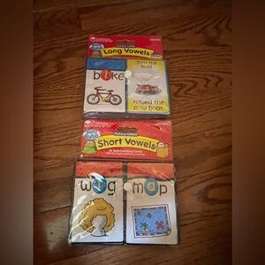 Learning Resources Puzzle Cards Long Vowels & Short Vowels Complete